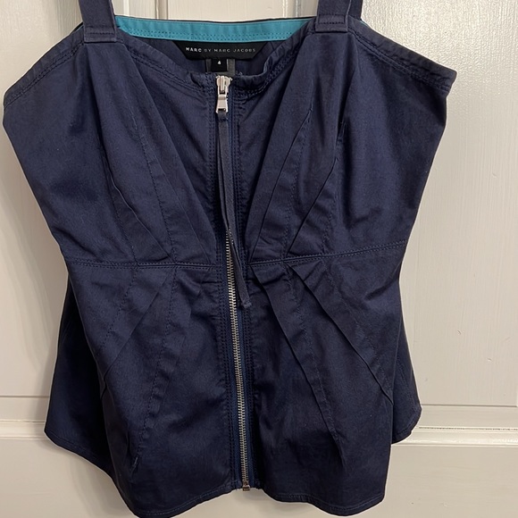 Marc Jacobs Navy Blue Sleeveless Strap size 4 - Picture 4 of 9